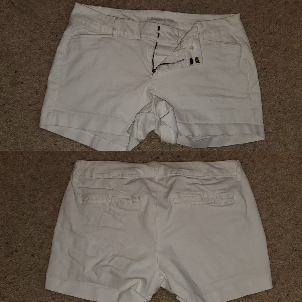 White short shorts